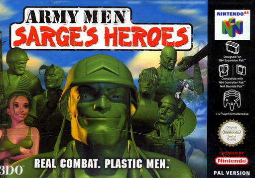 Army Men Sarge's Heroes box art for Nintendo 64